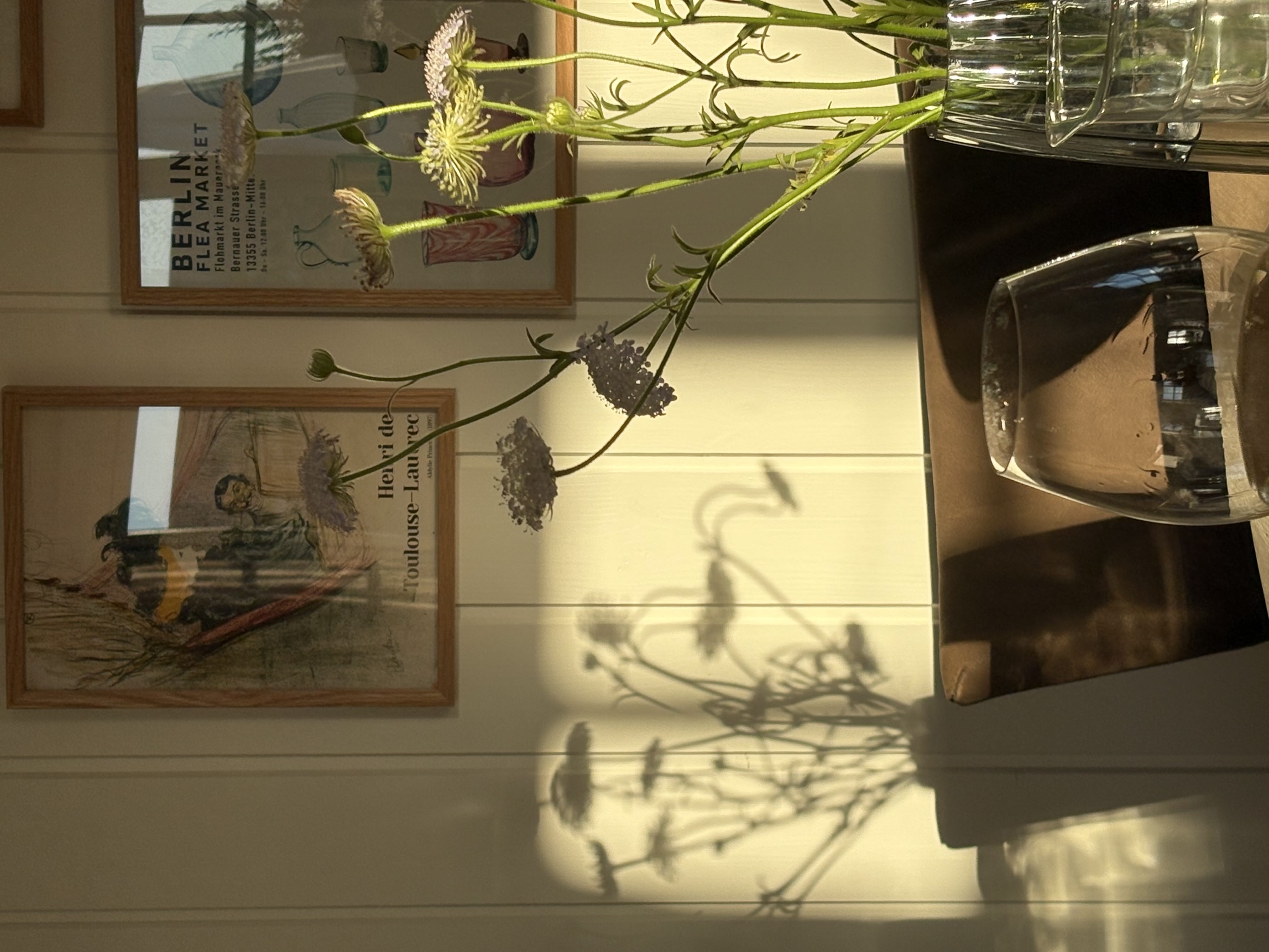 Blomster i eftermiddagssolen